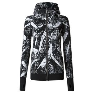 Lululemon Scuba Hoodie III Static Mist White Black / Black Size 12